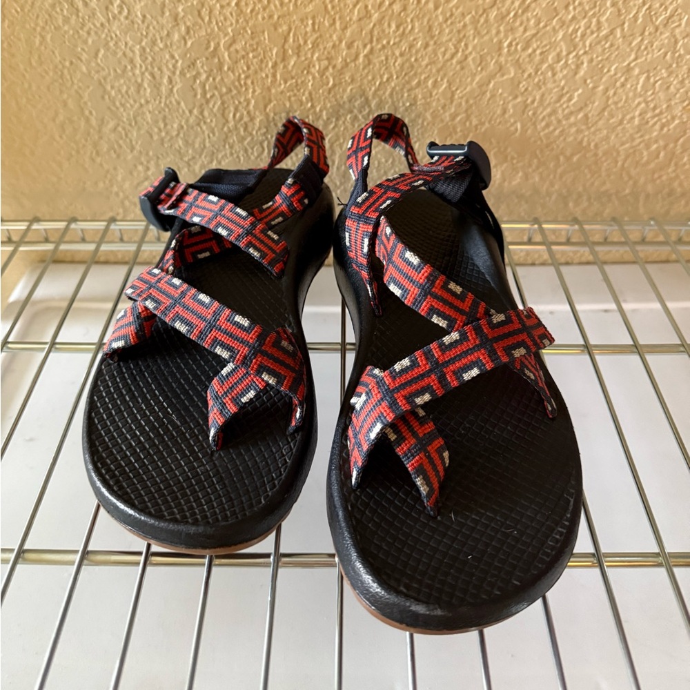 Chaco Women’s Sandals - Black and Red Pattern